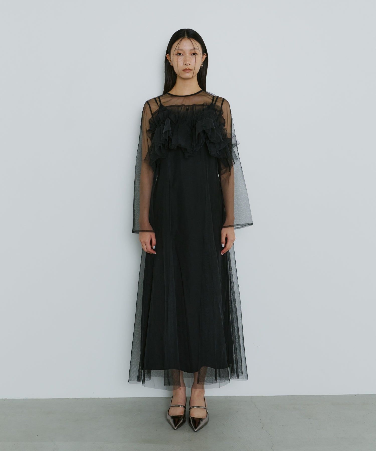 MULTIWAY VOLUME TULLE DRESS