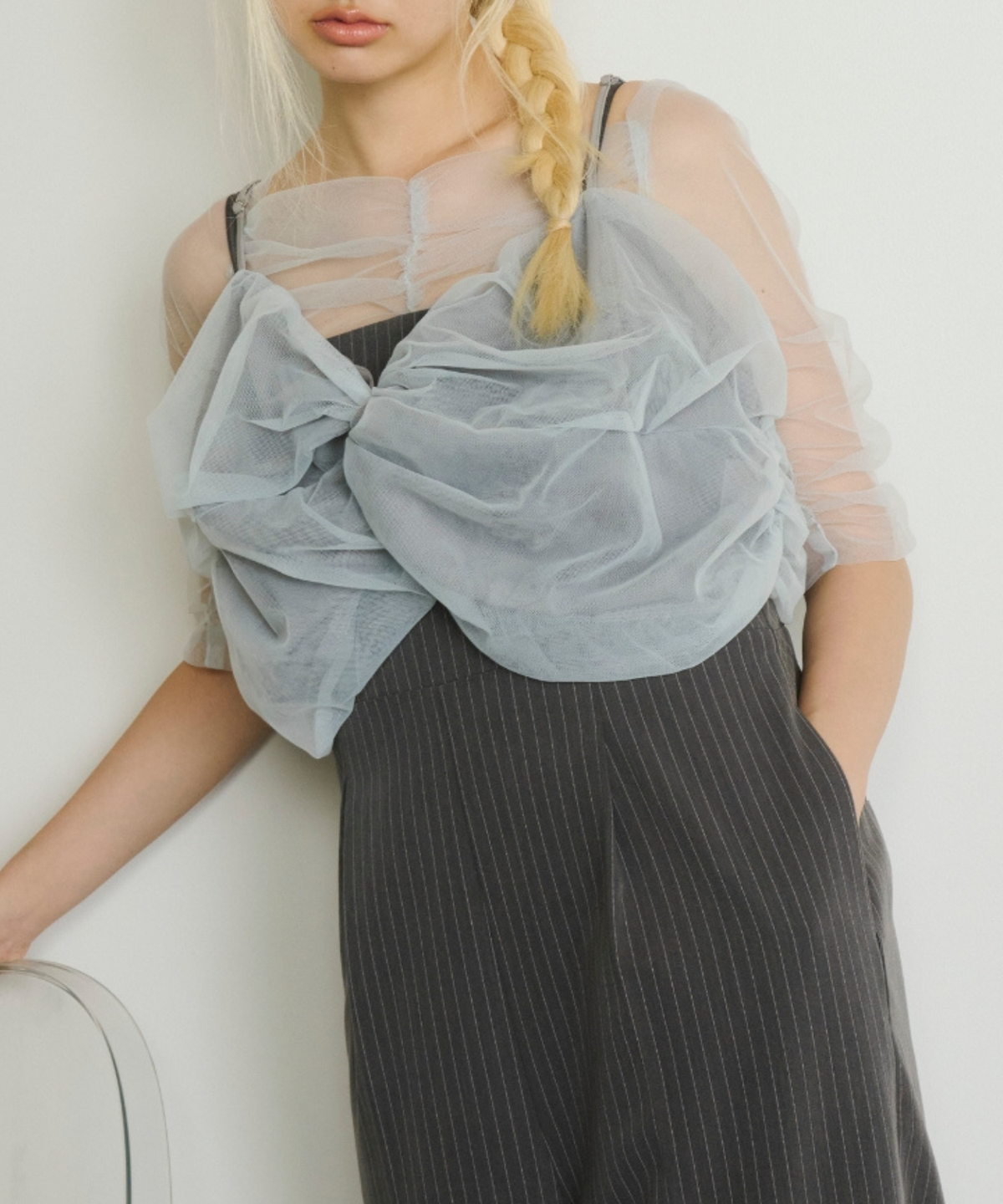 TWISTED BUSTIER LAYERED TOPS