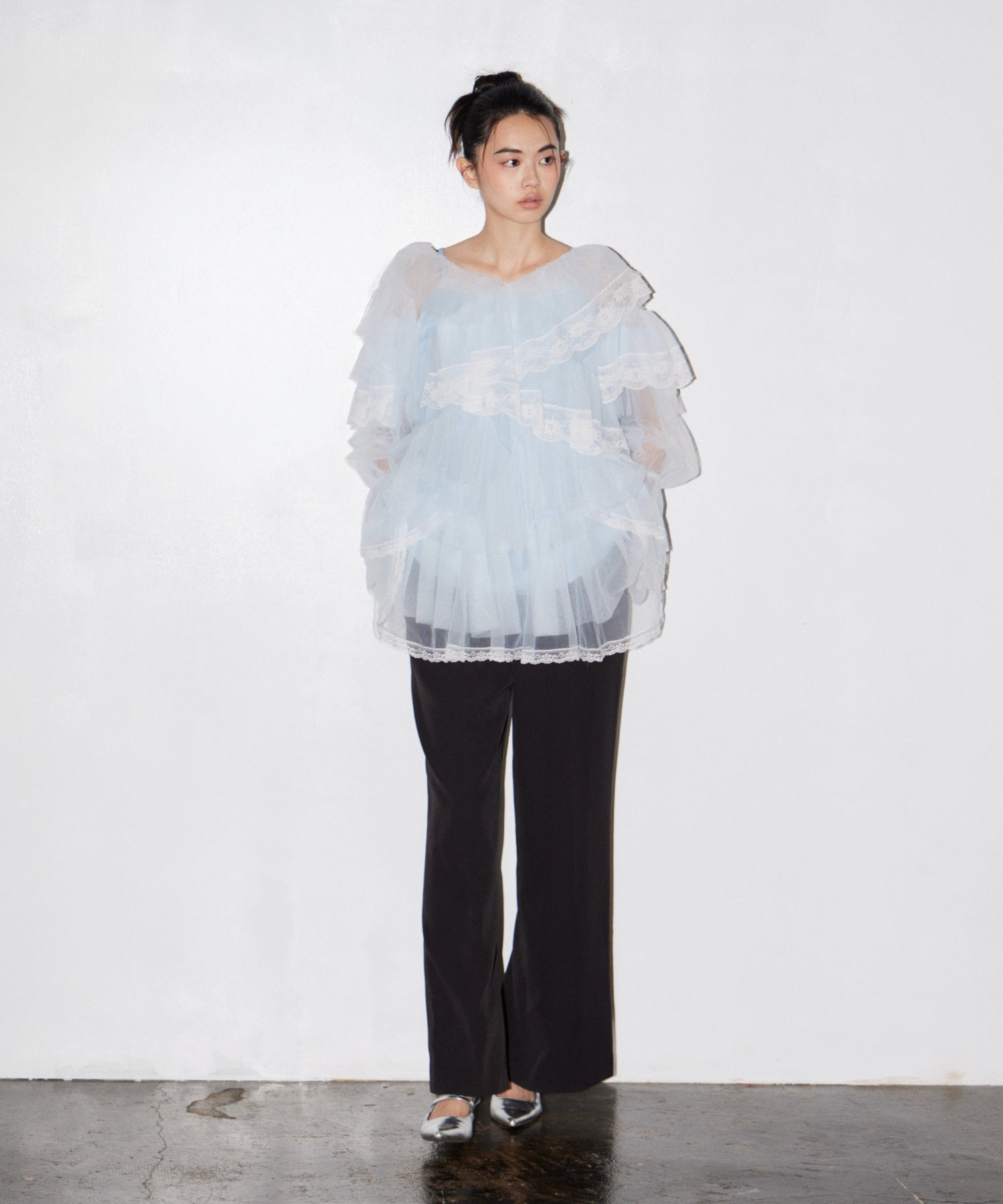 RUFFLE TULLE TOPS & MINI DRESS