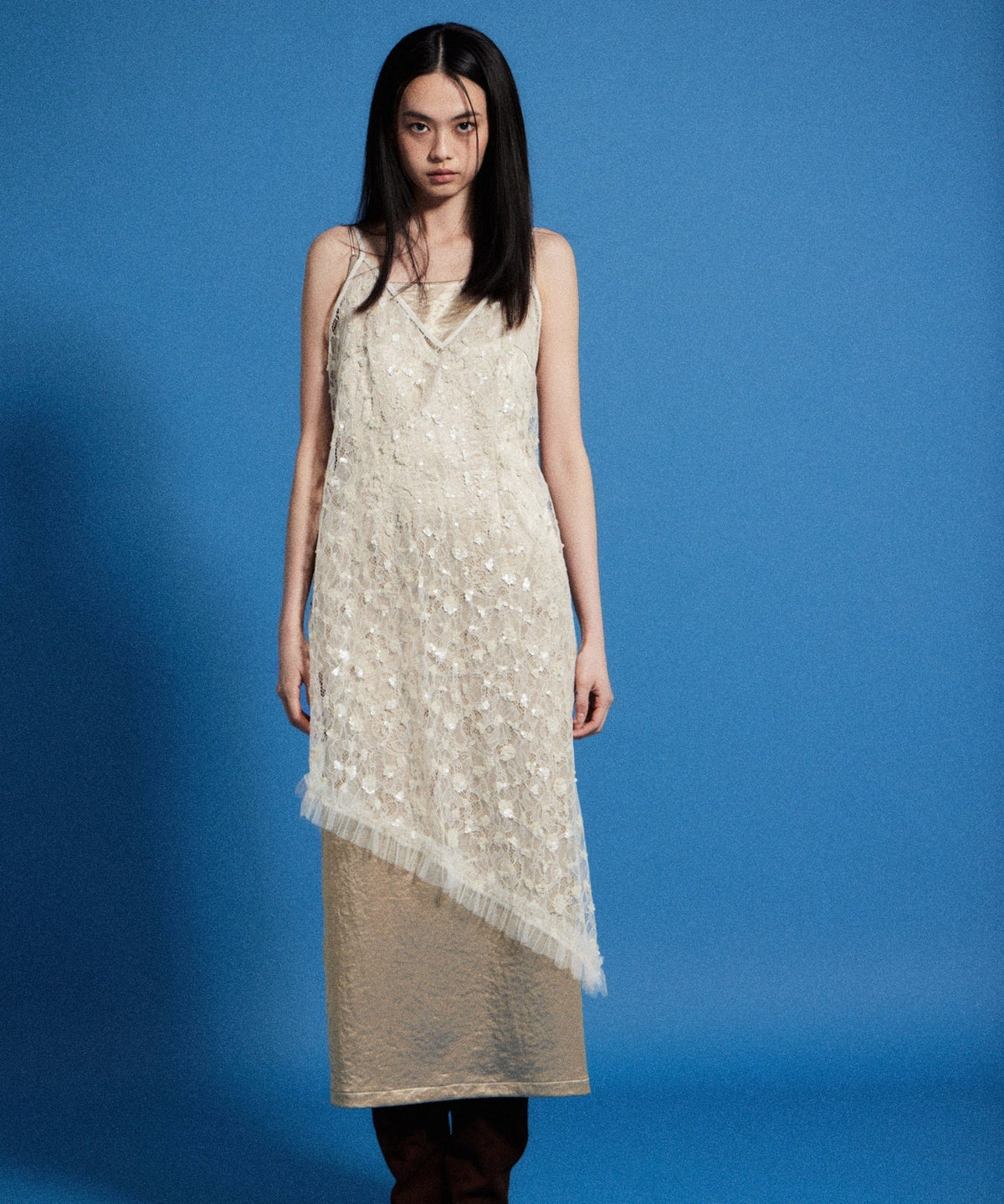 【POPUP】FLOWER SPANGLE CAMI DRESS