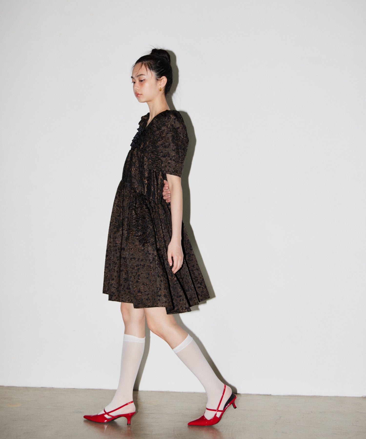 EDGE RIBBON MINI DRESS