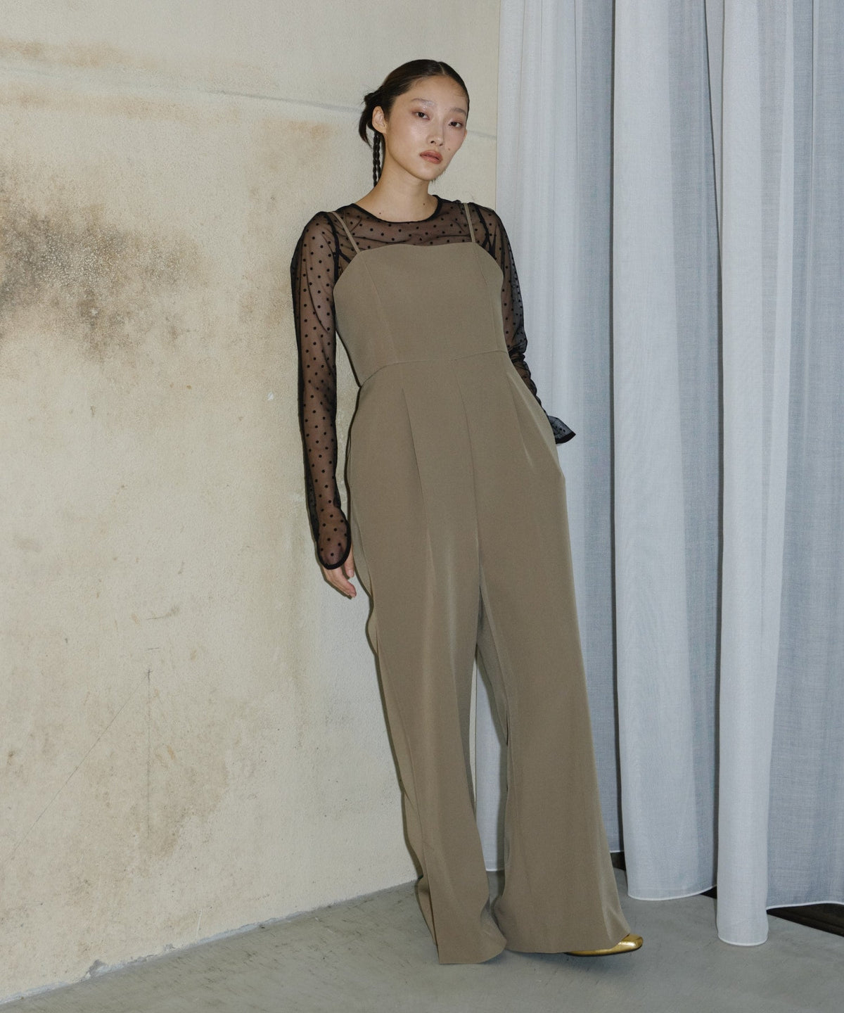 【POPUP】DOT SHEER TOPS