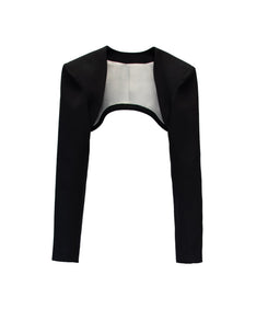TAILORED POWER JACKET ブラック 正面物撮り画像