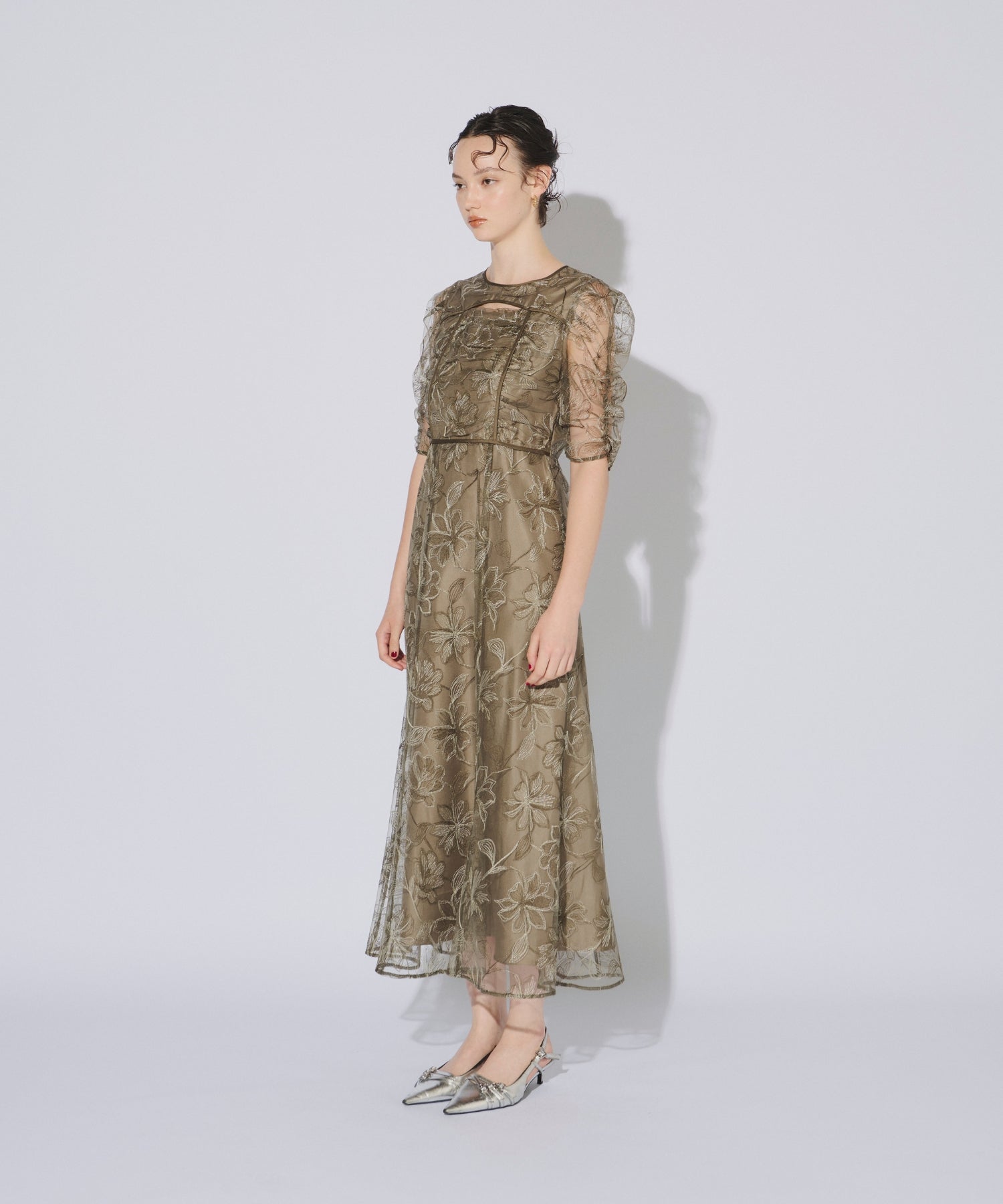 YOKE SLIT DRESS