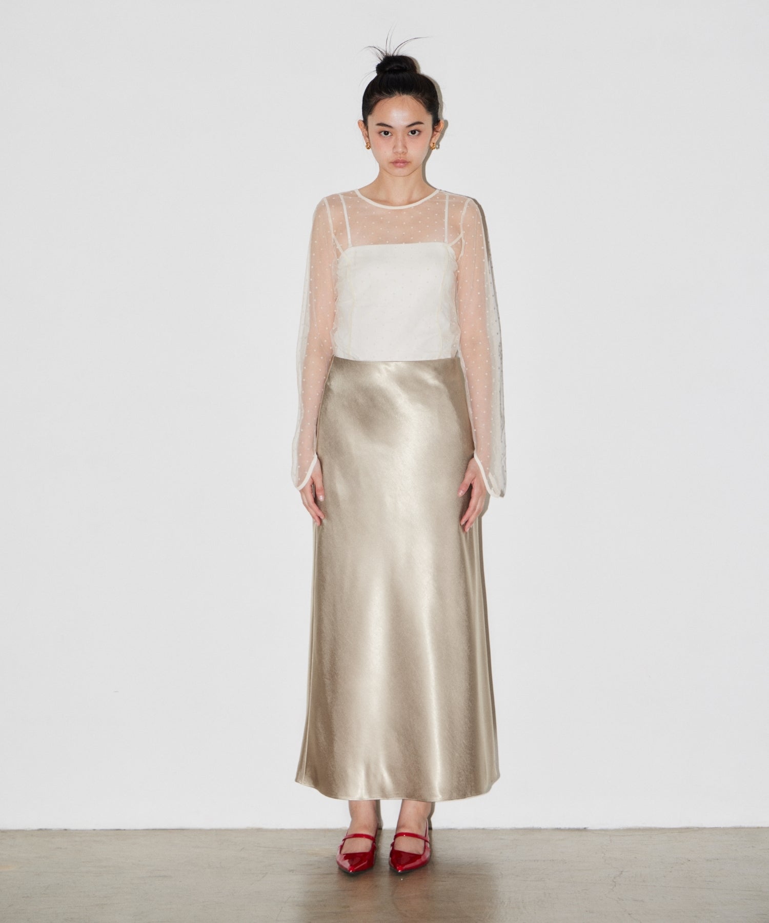 SATIN NARROW SKIRT SETUP