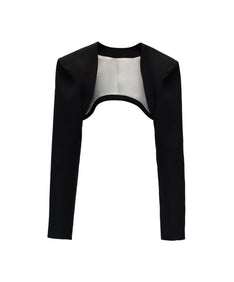 TAILORED POWER JACKET ブラック 正面物撮り画像