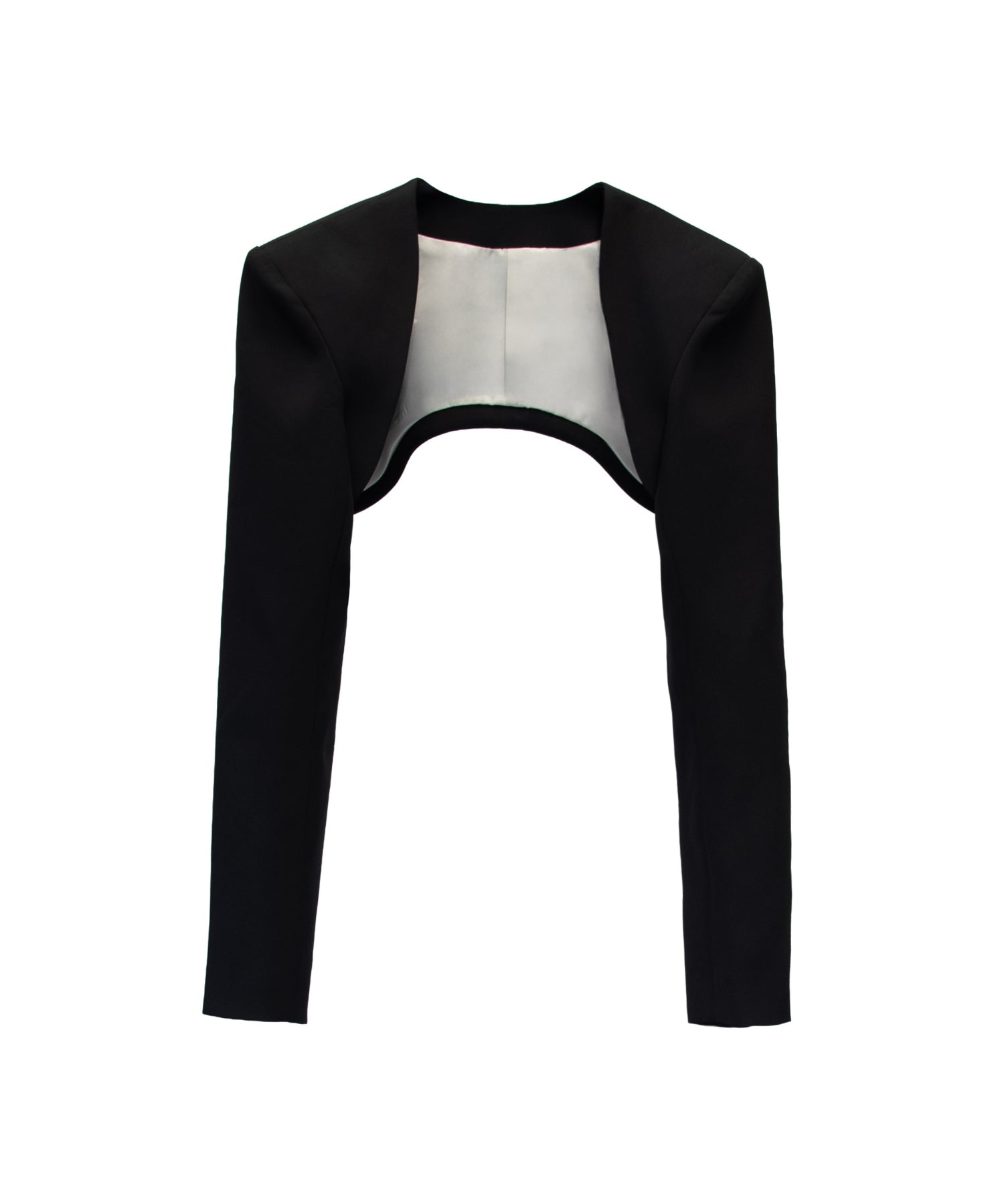 TAILORED POWER JACKET ブラック 正面物撮り画像