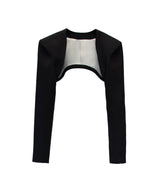TAILORED POWER JACKET ブラック 正面物撮り画像