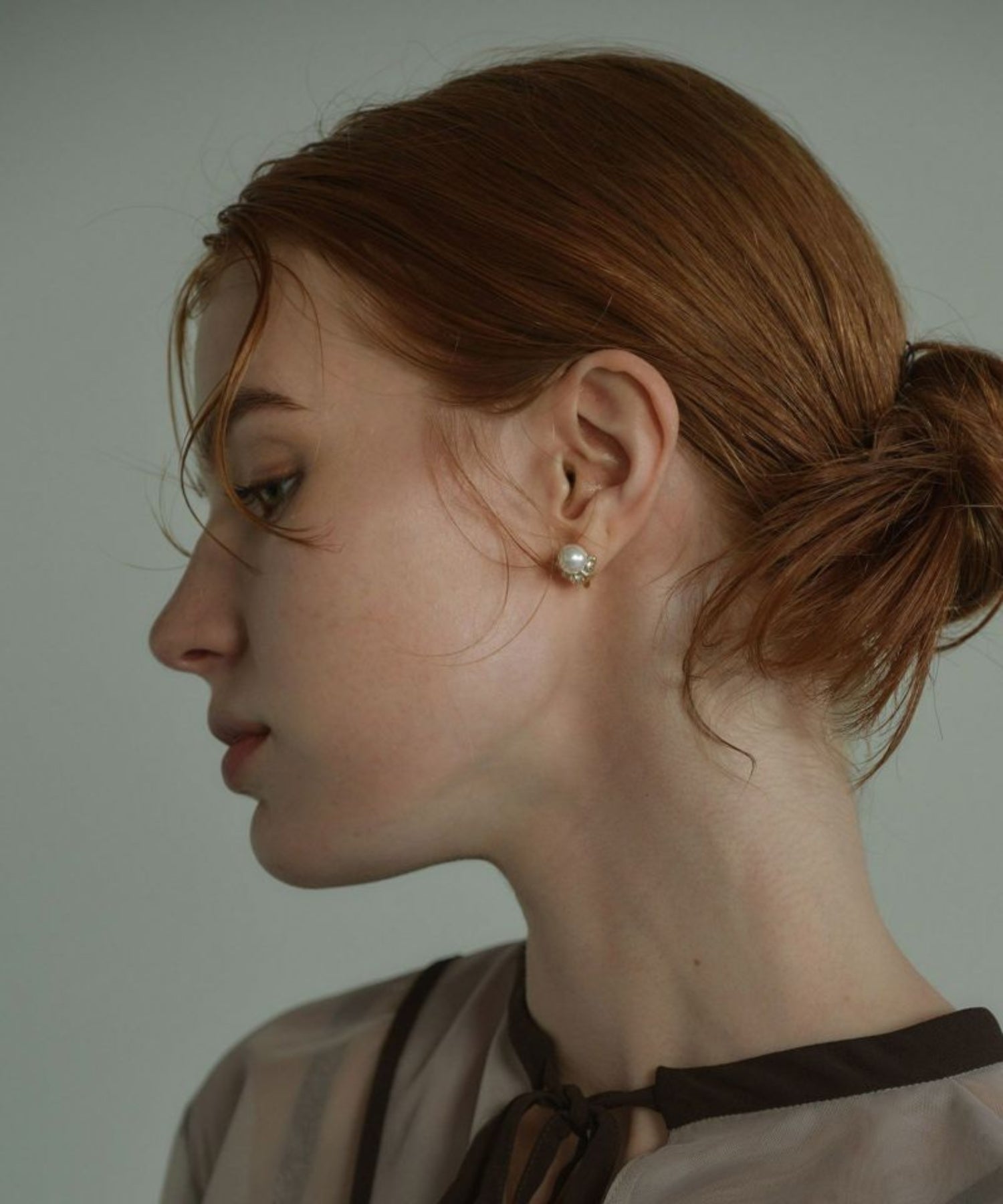 PEARL STONE PIERCE / EARRING