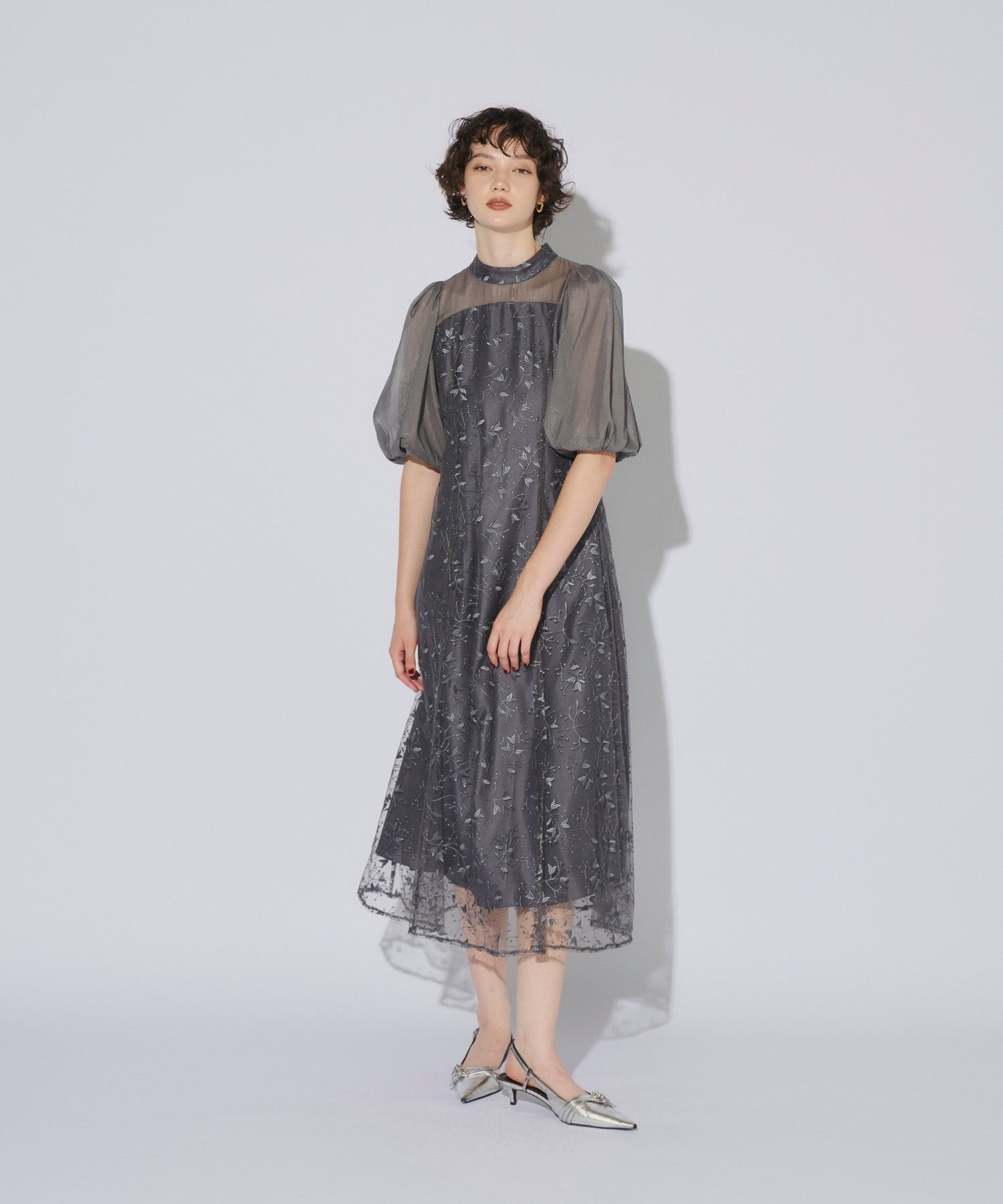 ORGANDY SLEEVE DRESS