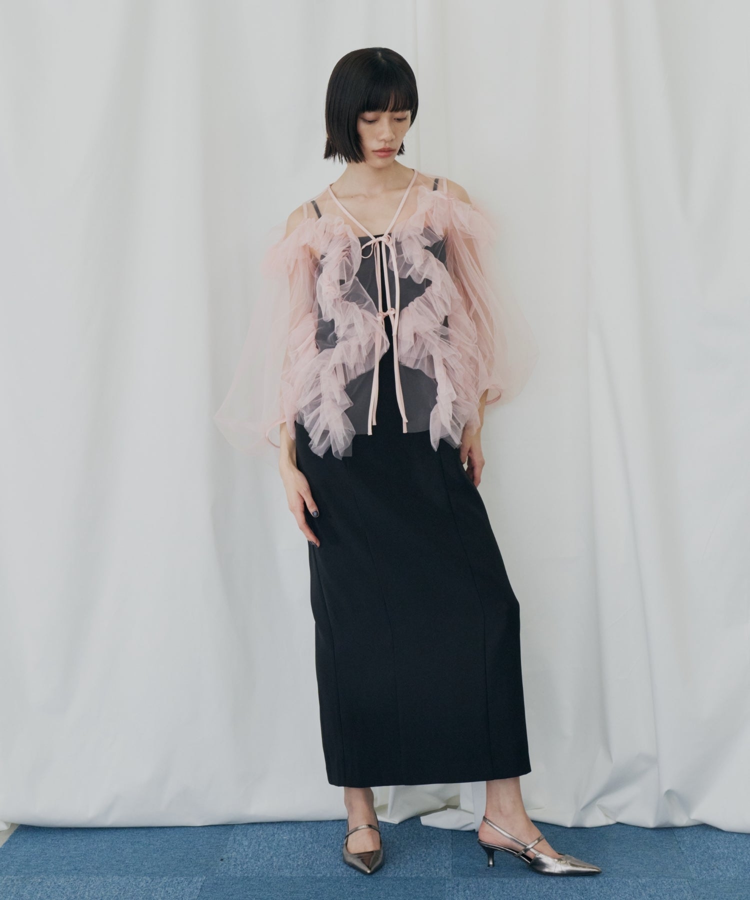 ZIGZAG TULLE DRESS