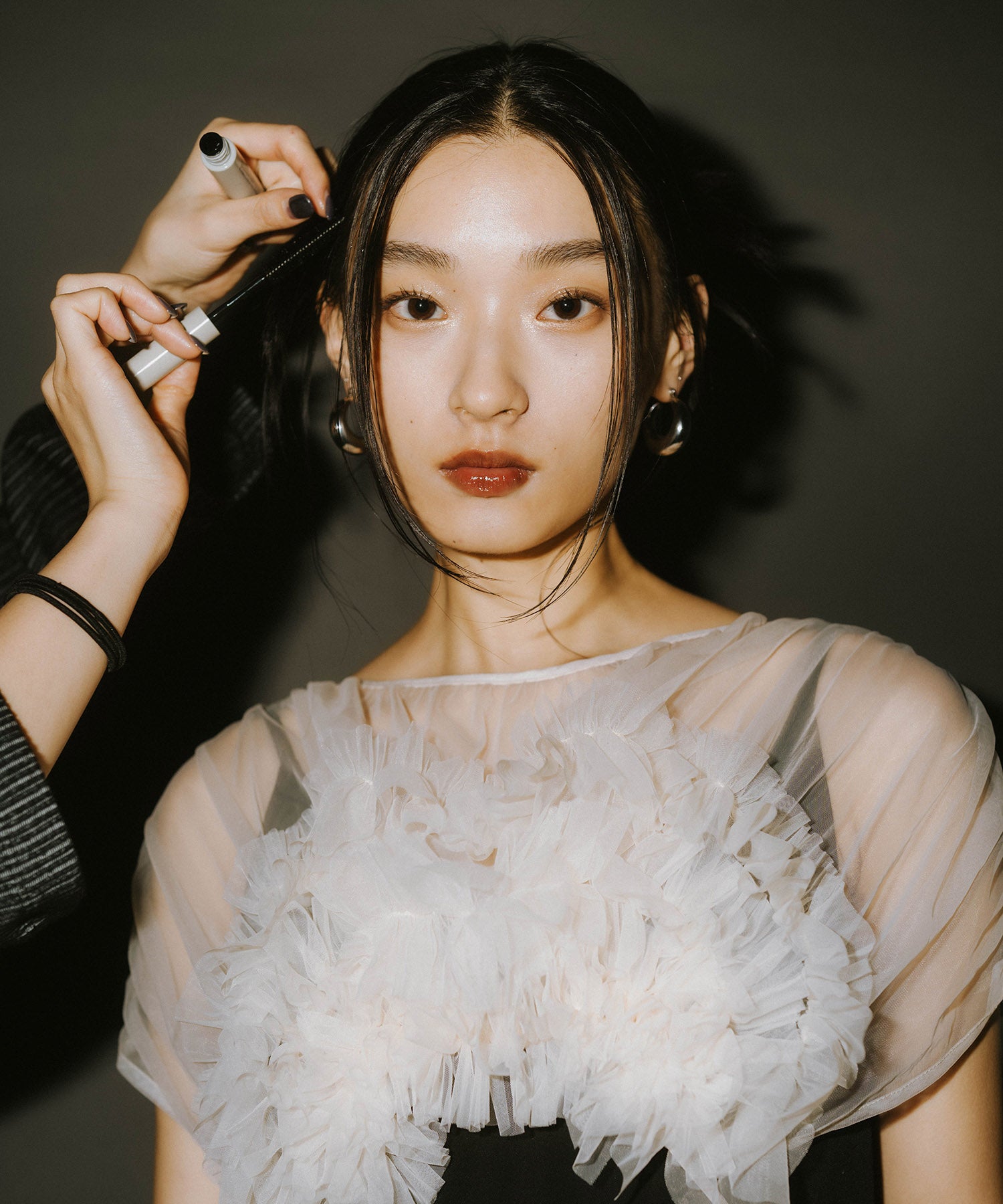 VOLUME SOFT TULLE DRESS