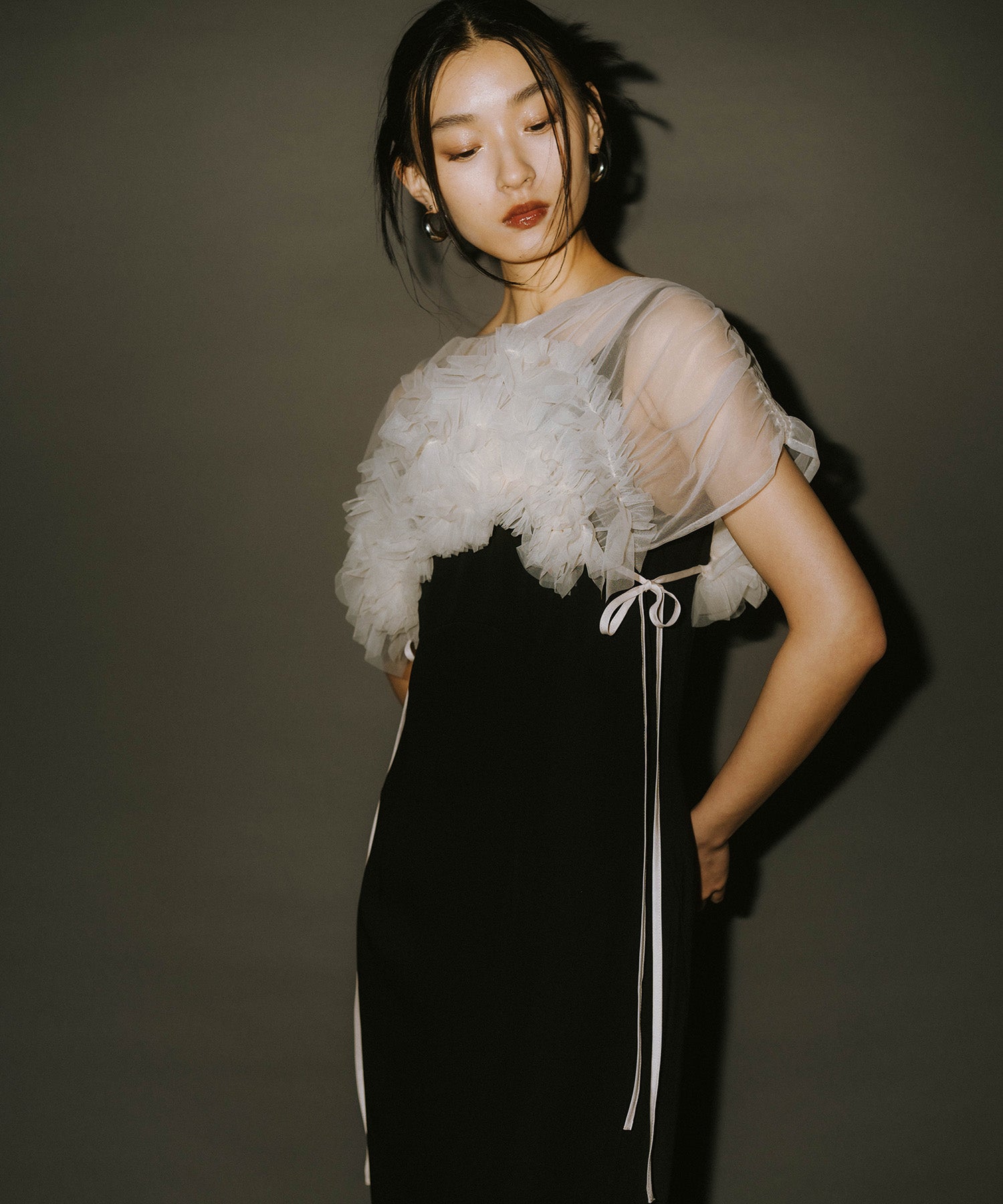 VOLUME SOFT TULLE DRESS