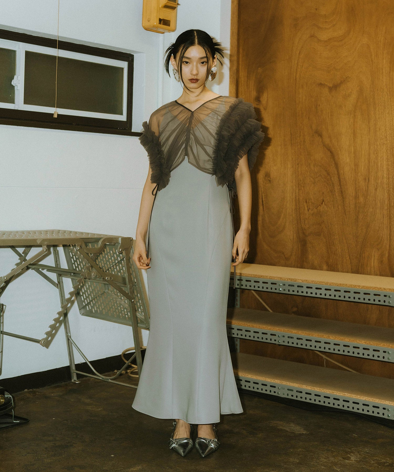 VOLUME SOFT TULLE DRESS