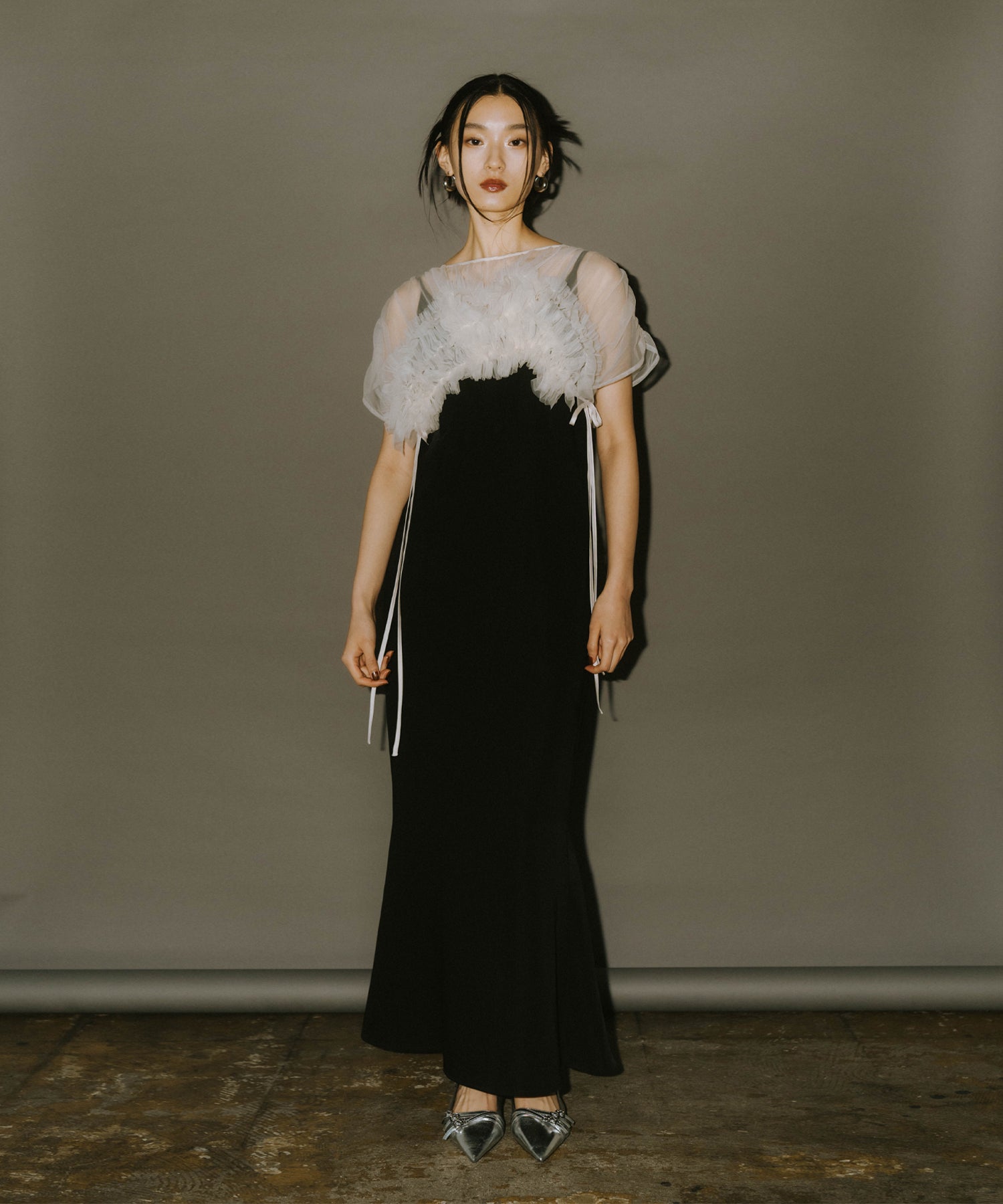VOLUME SOFT TULLE DRESS