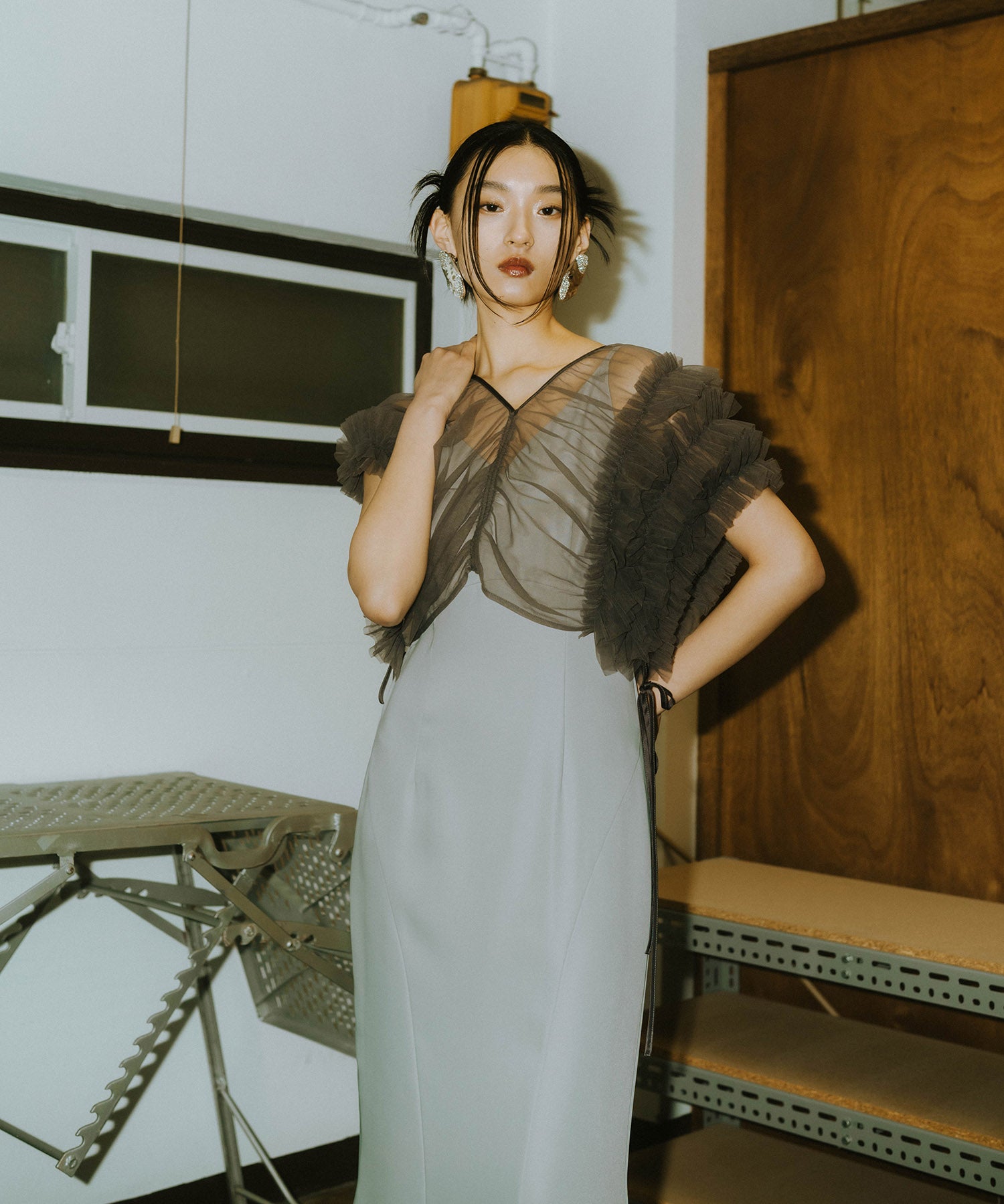 VOLUME SOFT TULLE DRESS