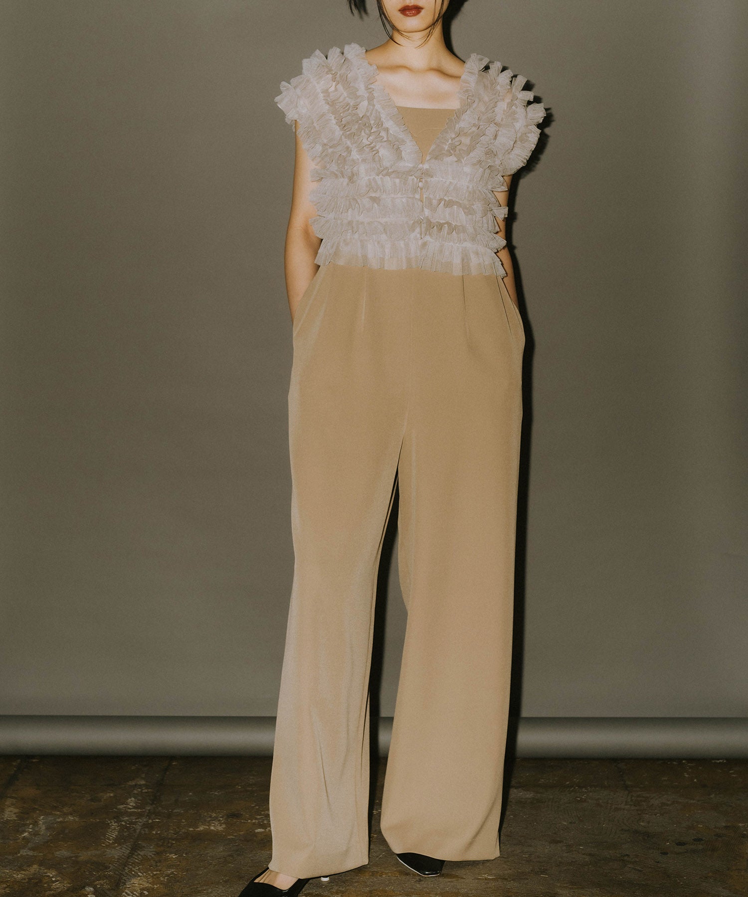 TULLE VEST ALL IN ONE DRESS