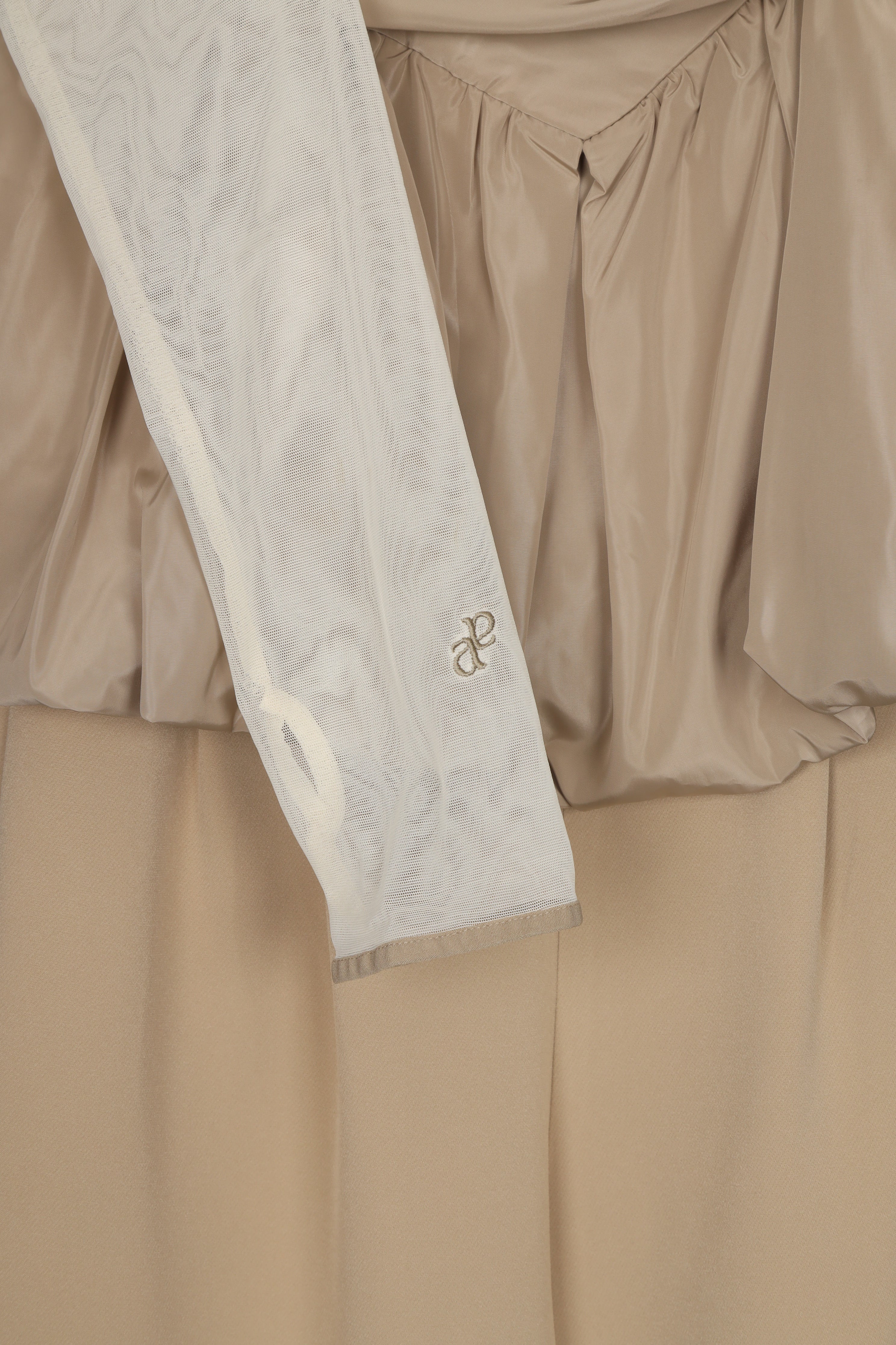 SHIRRING GATHER SETUP DRESS