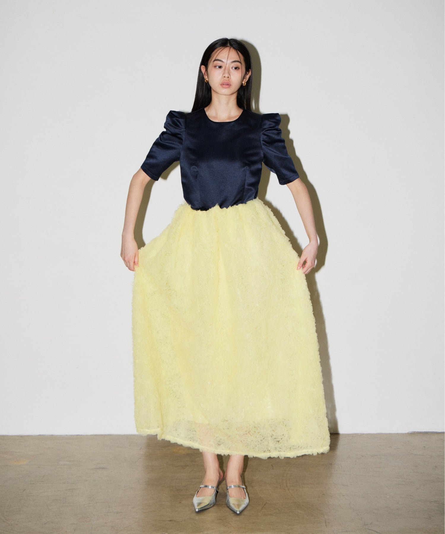 MOCOMOCO SET UP HALF SLEEVE DRESS