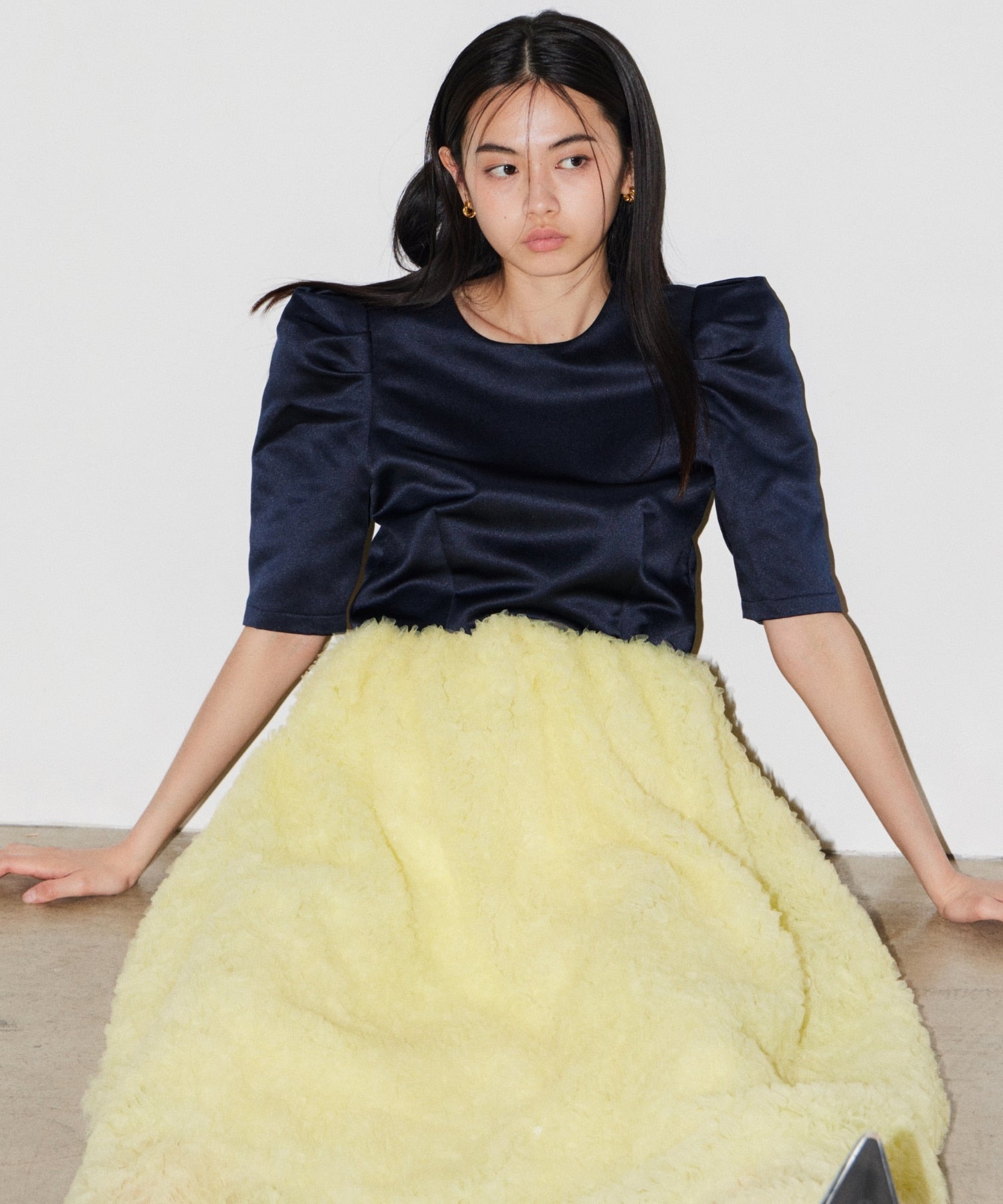 MOCOMOCO SET UP HALF SLEEVE DRESS