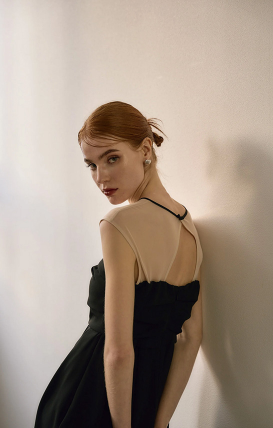 cocoon random bare dress