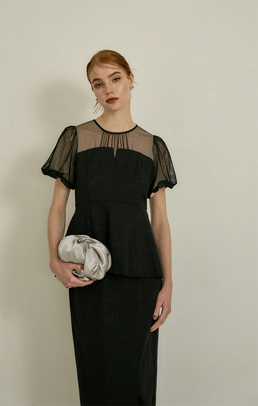 peplum bustier dress