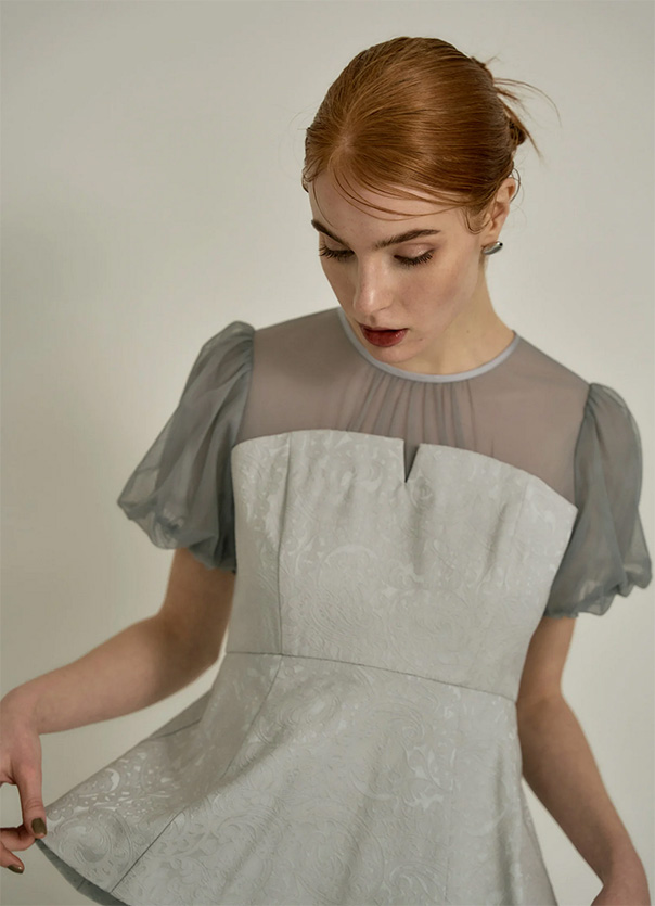 peplum bustier dress