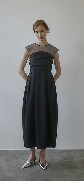 cocoon random bare dress