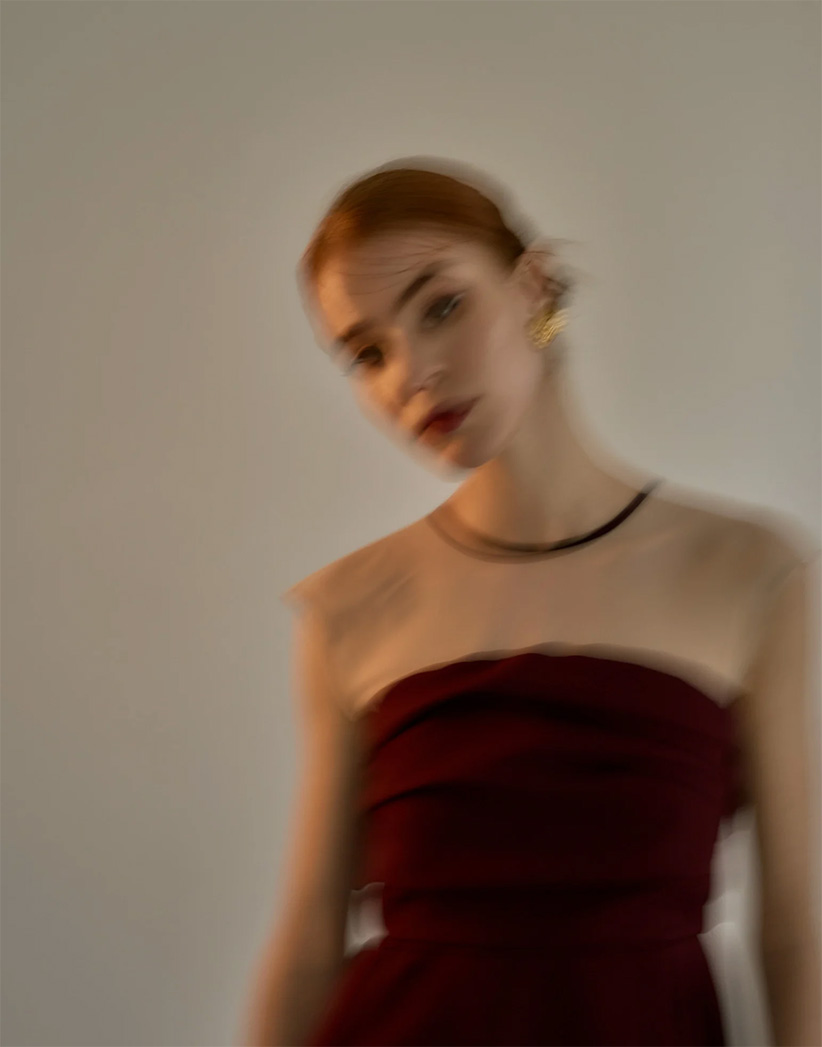 cocoon random bare dress